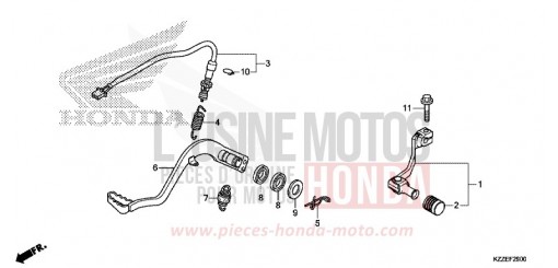 PEDALE CRF250LAH de 2017
